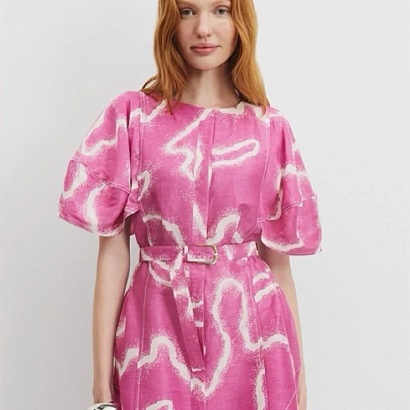 Country Road Pink Organza Midi Dress NWT - Picture 4 of 8